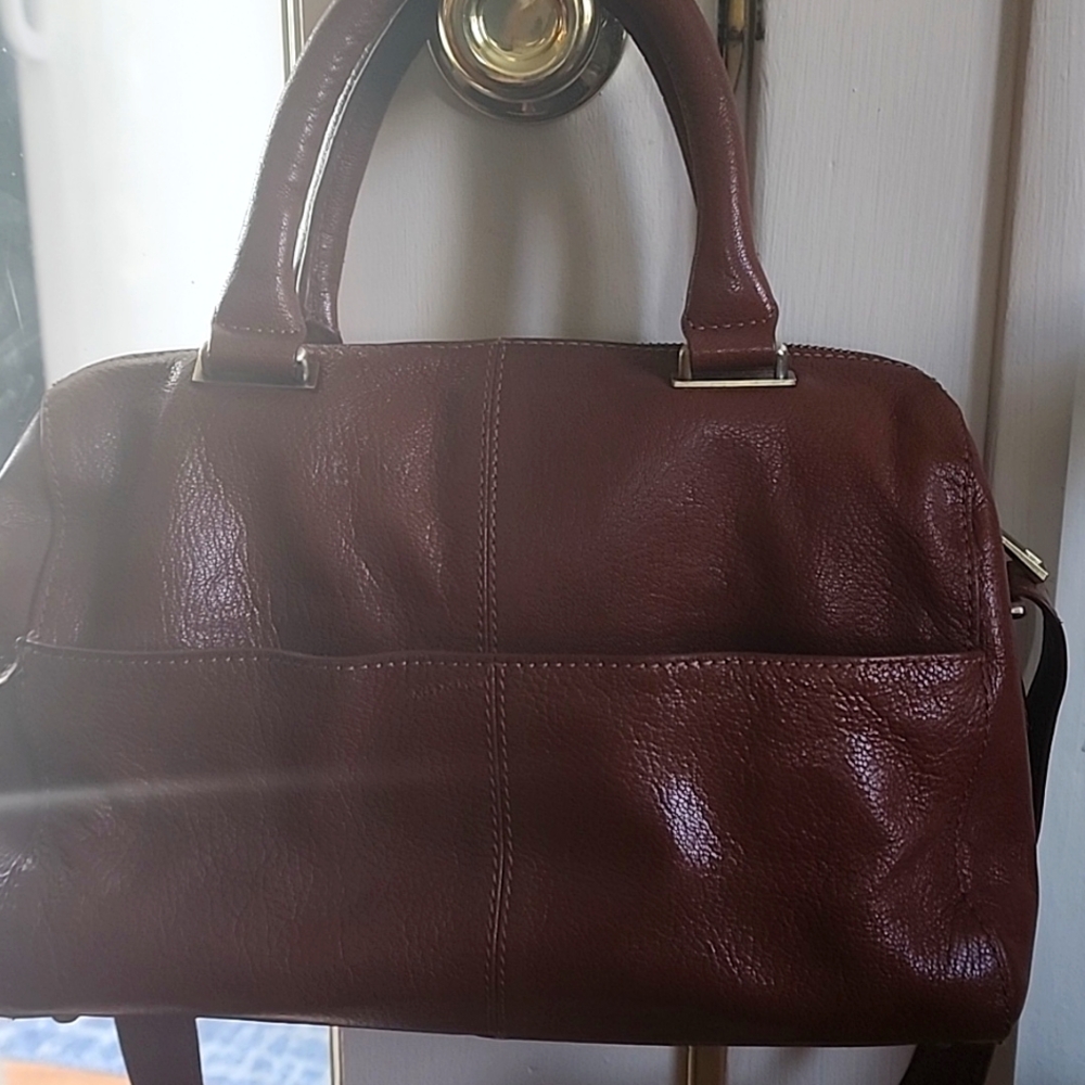 Beautiful brown soft leather purse